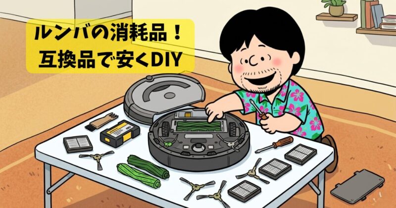 【ルンバ870】消耗品は互換で安くDIY交換！バッテリー以外も充実【作業時間20分】 画像2