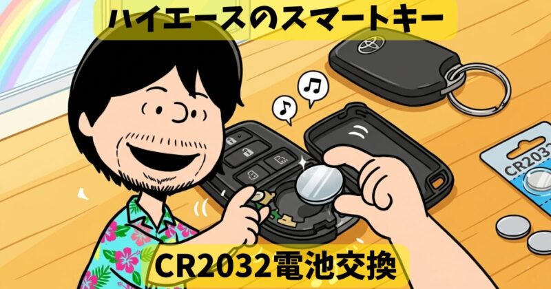 【200系ハイエース】200円で出来るスマートキー電池交換【作業時間5分】 画像1