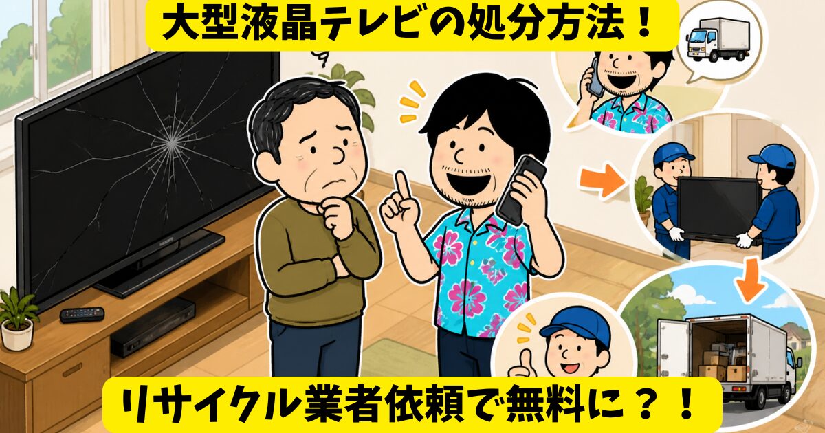 買取り実例紹介！大型液晶テレビの処分方法3選【画面割れはNG】 画像1