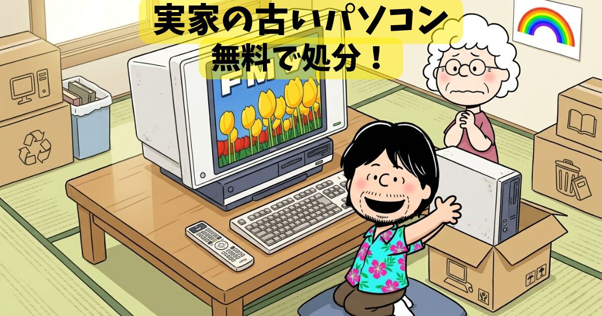 無料処分!長年放置されていた古いPCをメーカーに送った方法【富士通】 画像1