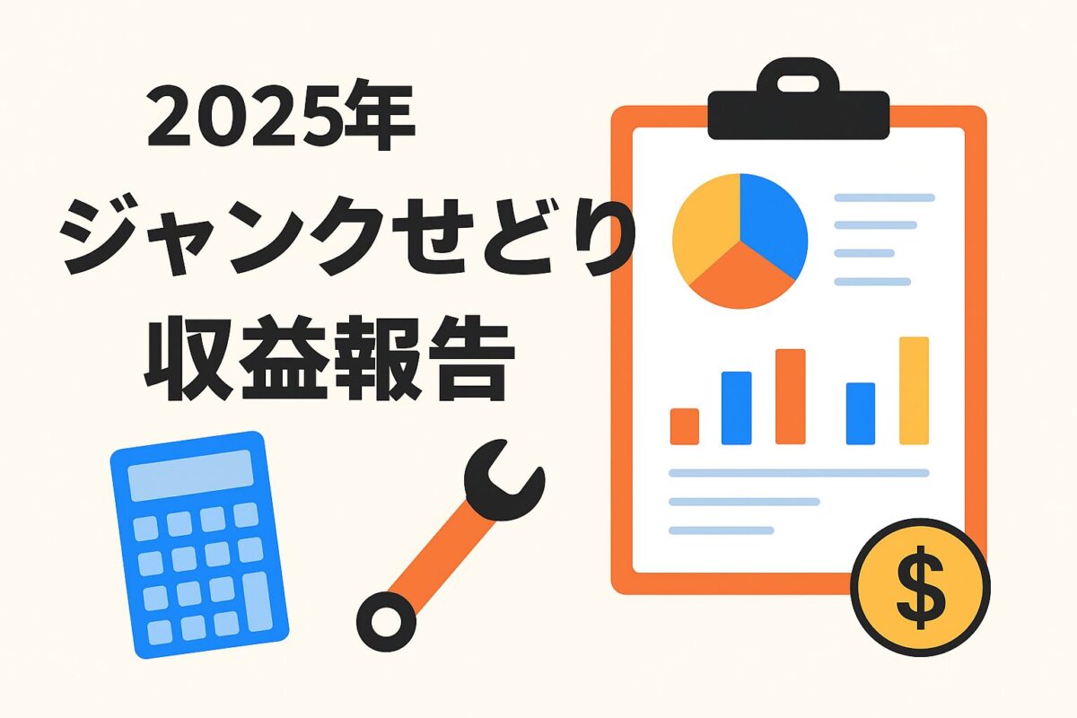 2025年振り返り!ジャンクせどり収益報告【年間◯◯万円のリアルを公開】 画像1