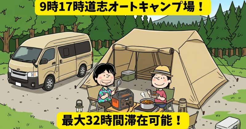 9時17時道志オートキャンプ場