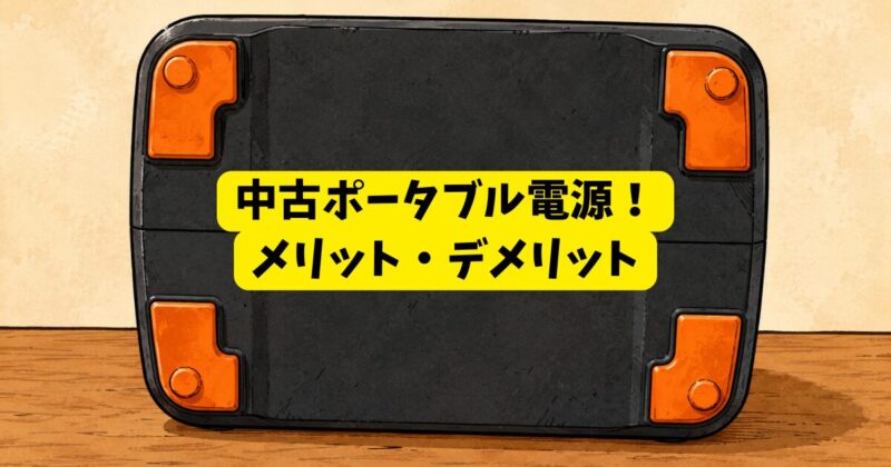 中古ポータブル電源のメリット、デメリット