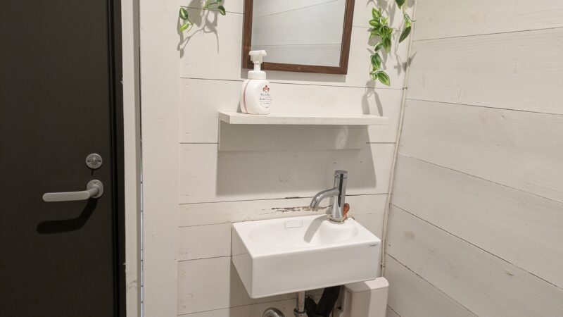 長瀞オートキャンプ場のトイレ手洗い場
