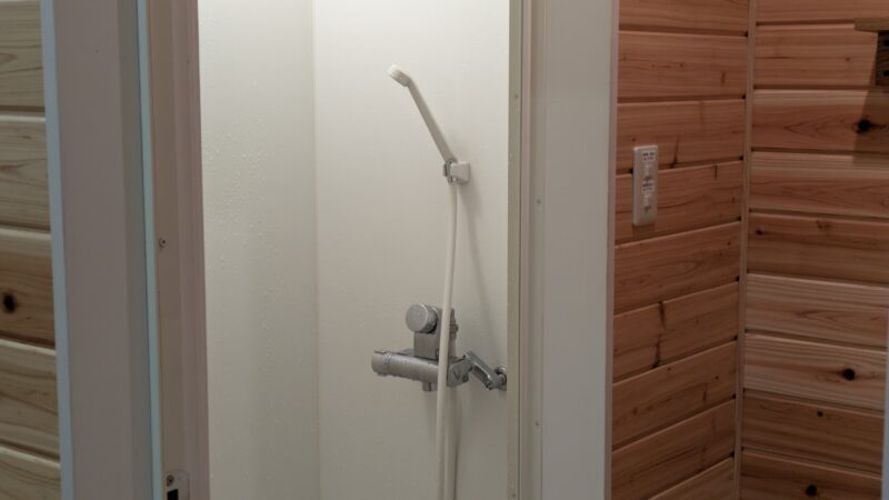 長瀞オートキャンプ場のシャワー室