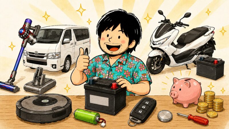 【まとめ】バッテリー交換は「一番コスパのいいDIY」です