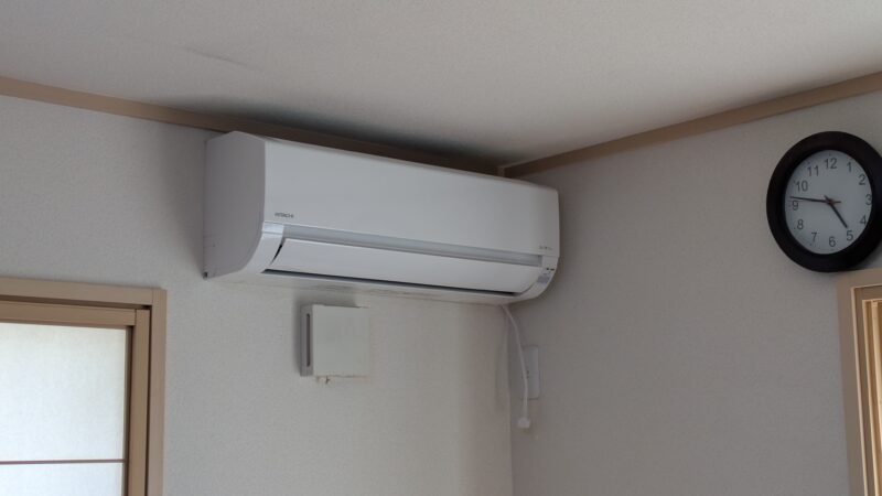室内機設置後の写真